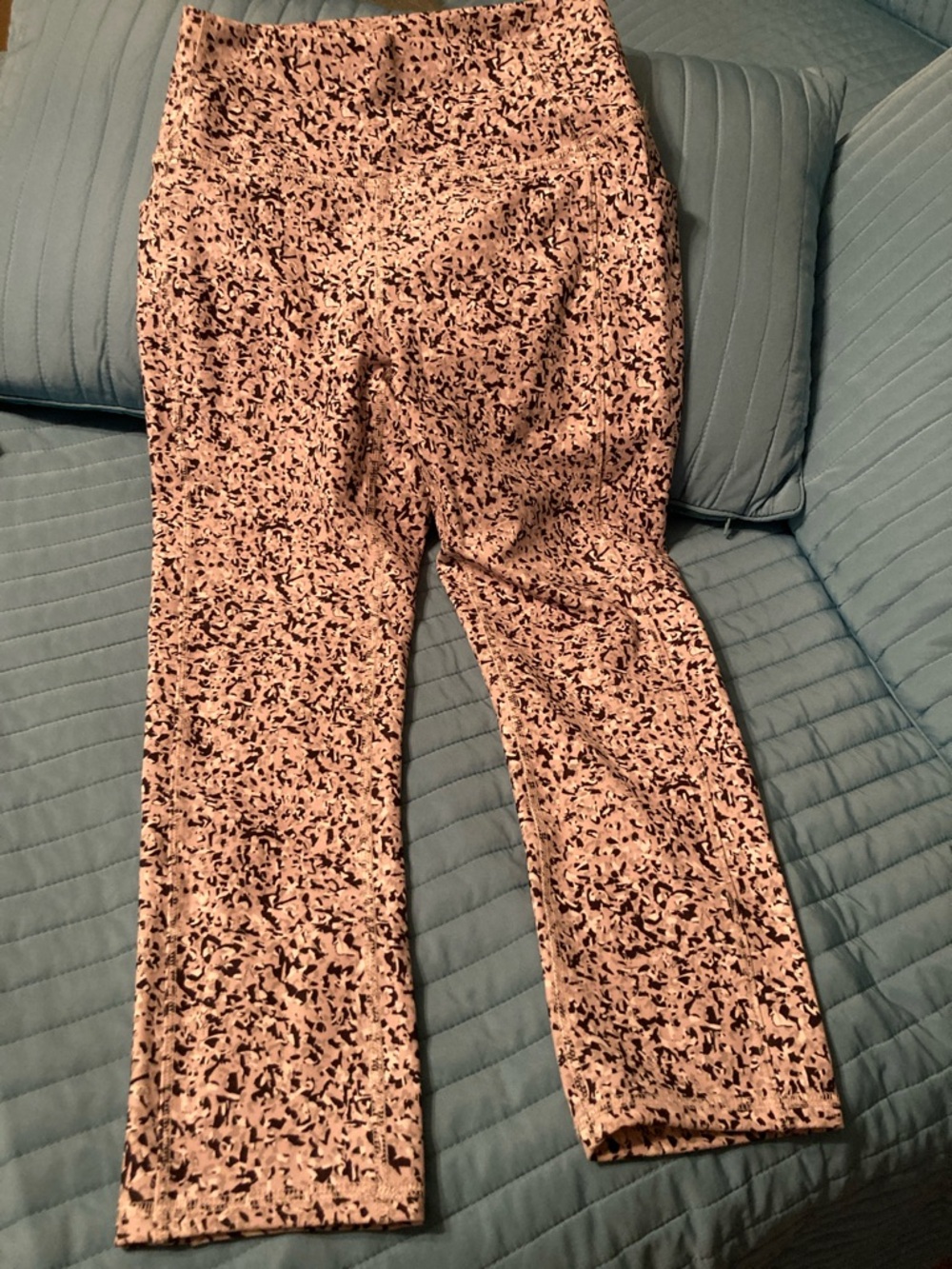 RBX Lilac and Black Abstract Print Leggings
